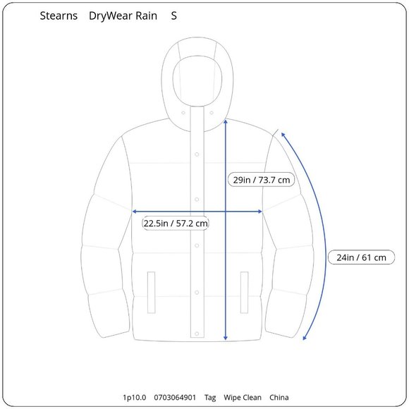 Vintage Stearns Dry Wear Rain Gear Hooded Jacket Pants Outfit Men's Small - Picture 11 of 12